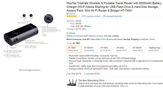 Fotografía - [Alerta Trato] HooToo Travel Router-batería Combos Son 20% de descuento con descuento en Amazon